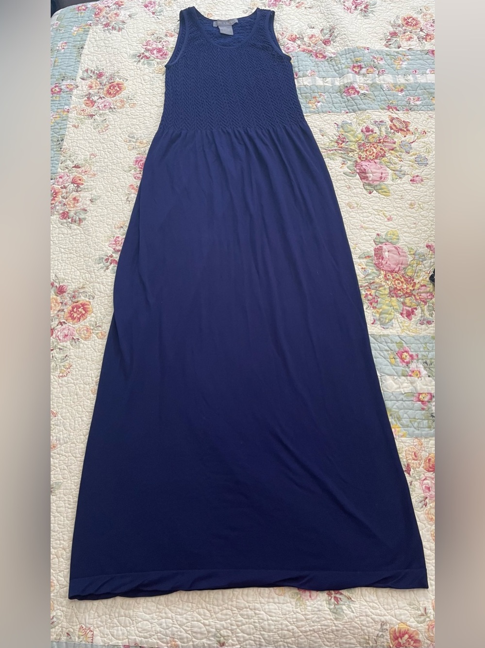Navy Sleeveless Maxi Dress